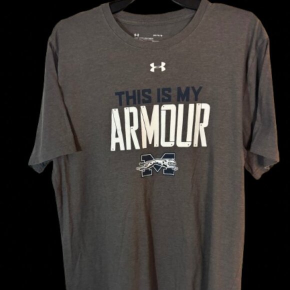 Under Armour T Shirt Adult Extra Large Michigan Short Sleeve Loose Fit Gray Mens - Picture 1 of 4